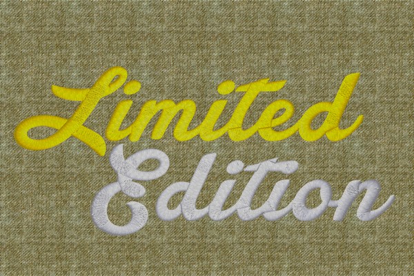 Limited Edition . Machine embroidery file