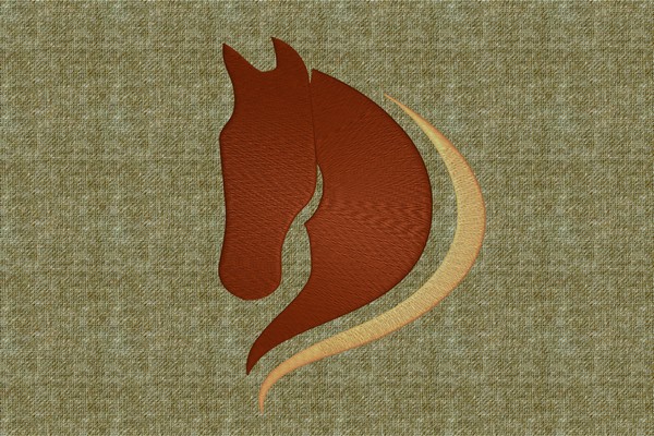 Horse Head . Machine embroidery file