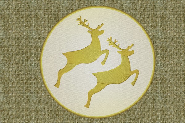 Christmas Reindeer . Machine embroidery file