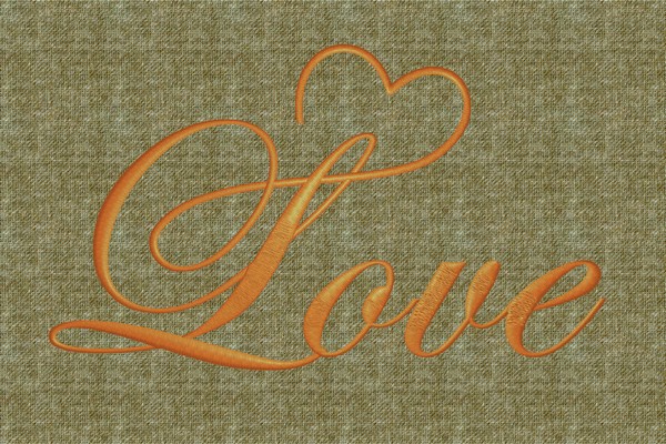 Love . Machine embroidery file