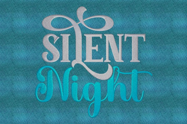 Silent Night . Machine embroidery file