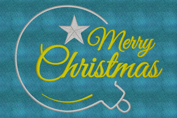 Merry Christmas . Machine embroidery file