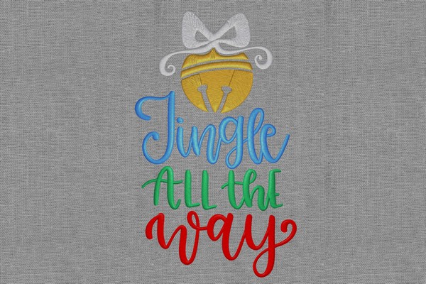 Jingle All the Way . Machine embroidery file