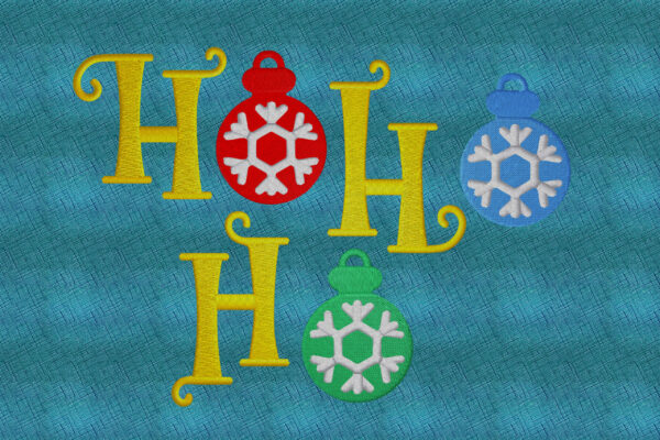 Santa's Ho Ho . Machine embroidery file