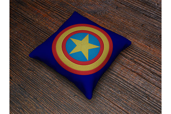 Shield with Star Machine embroidery