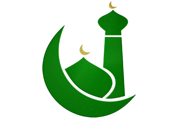 Mosque Islam Machine embroidery