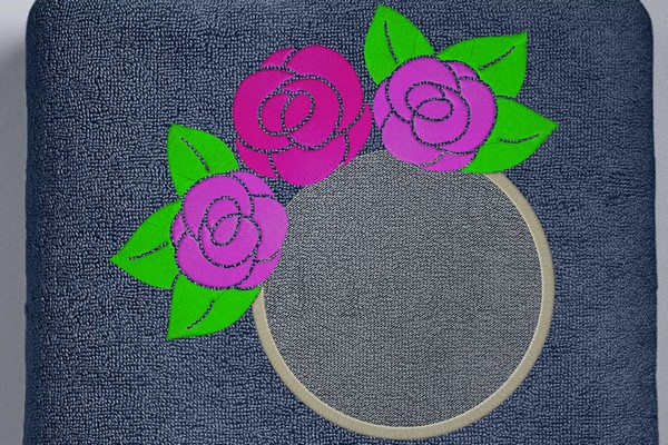 Rose Monogram Frame