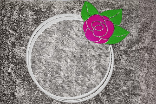 Rose Monogram Frame