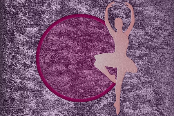 Ballerina Embroidery Monogram Frame