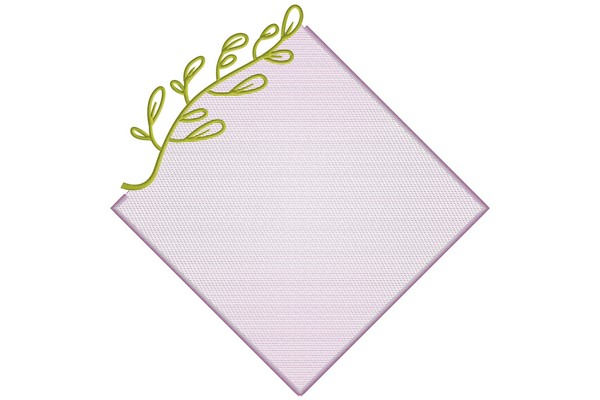 Embroidery Monogram Frame