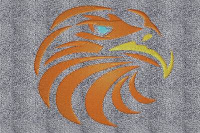 eagle head machine embroidery