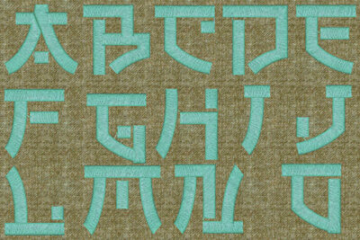 Japan embroidery fonts