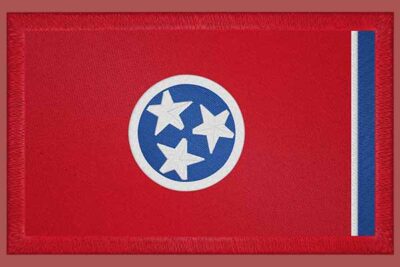 Tennesse flag embroidery design