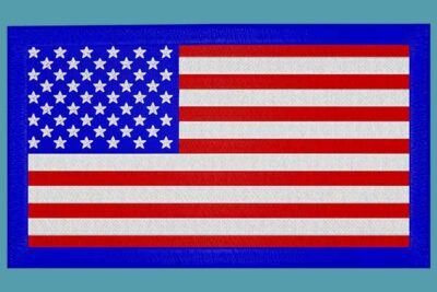 United States of America flag embroidery design